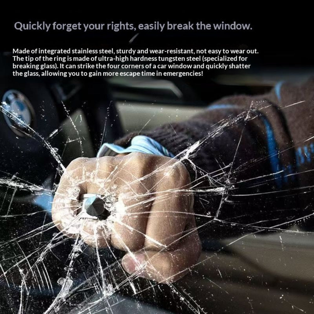304 Stainless Steel EDC Ring Tool for Women with Ball Chain