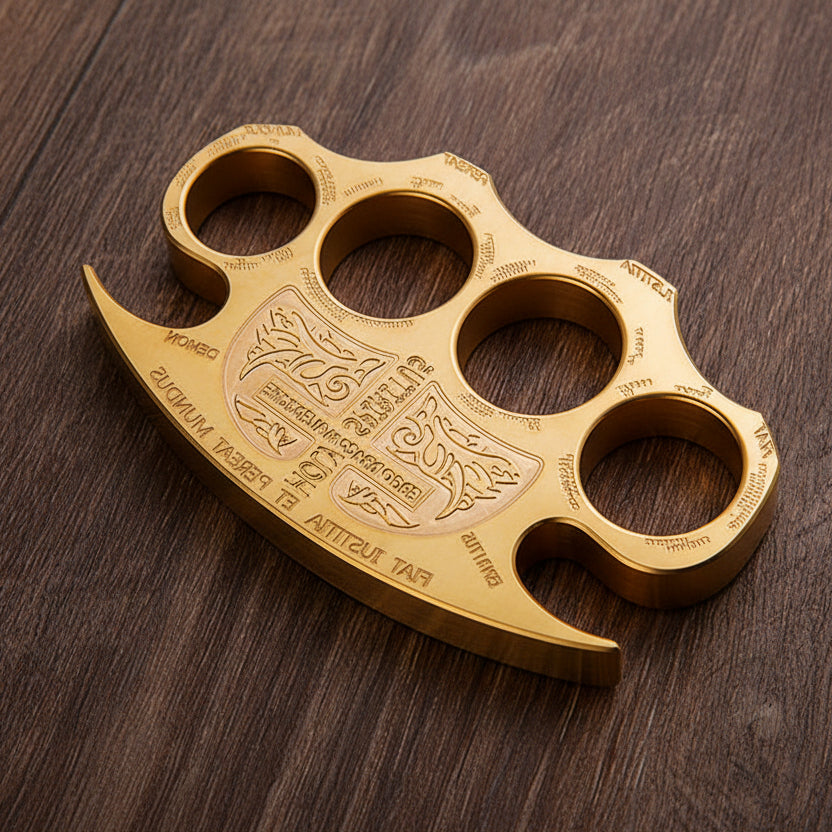 Holy Spiritus Solid Brass Collectible | CNC Crafted EDC Metal Gear