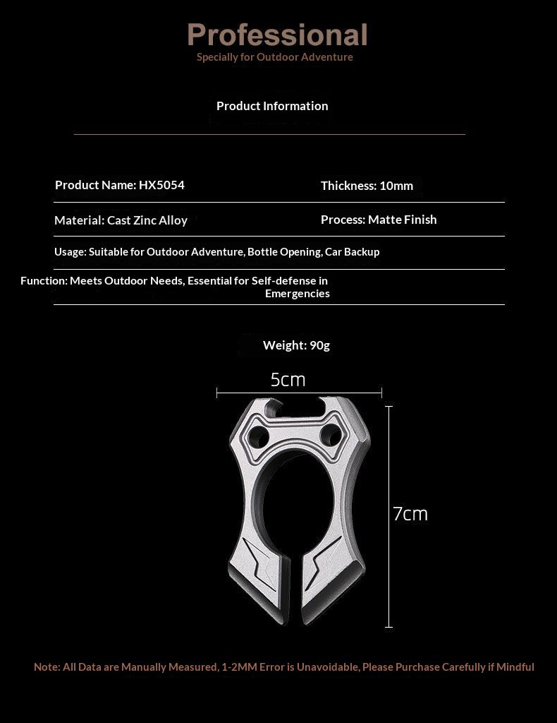 Zinc Alloy EDC Multi Tool | Compact Outdoor & Car Utility Opener