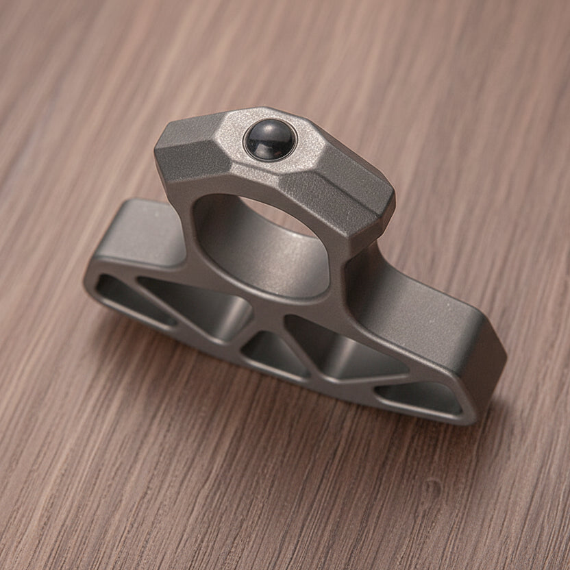 Stonewash Stainless Steel EDC Tool with Ceramic Window Breaker