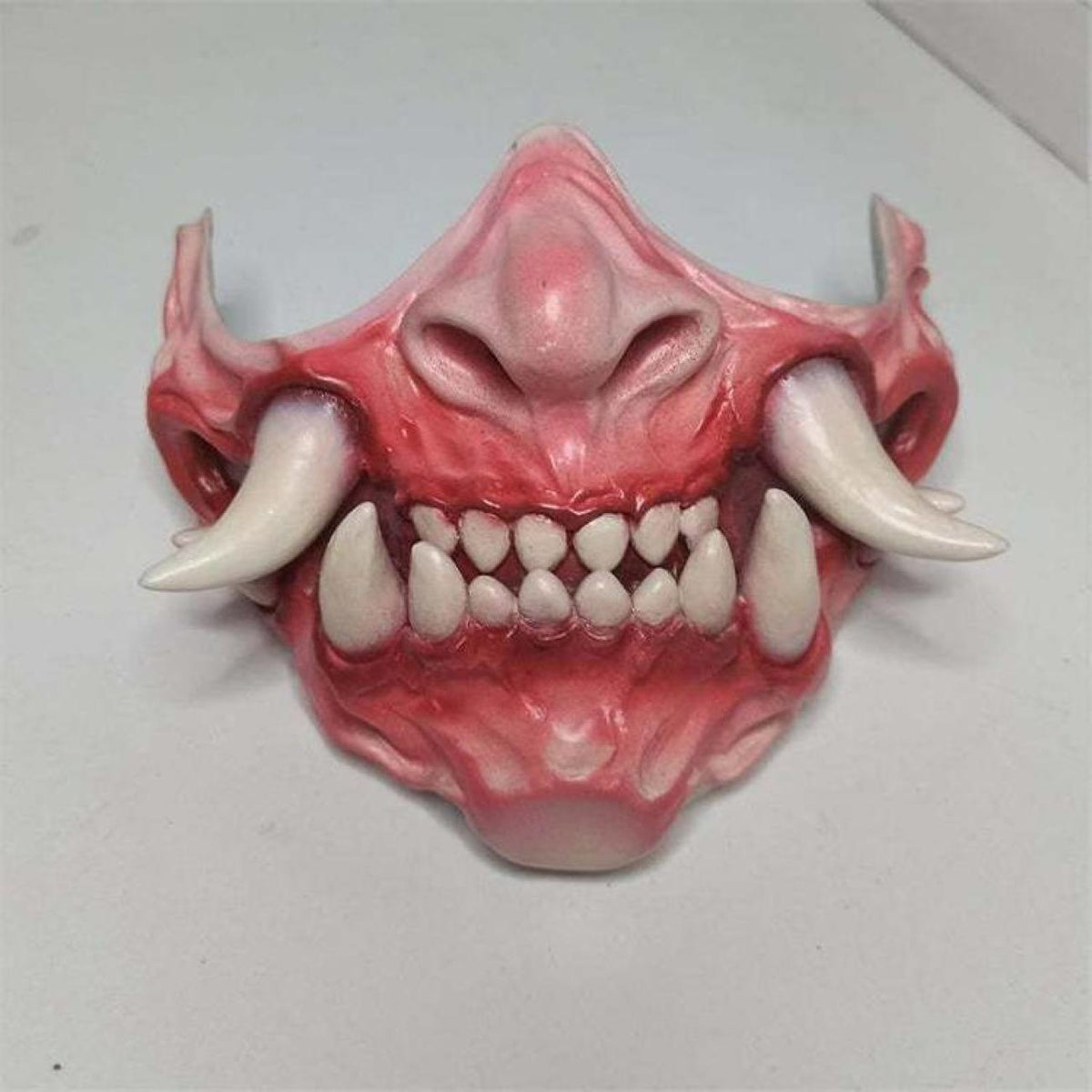 Mutant Fanged Demon Half Mask view 4