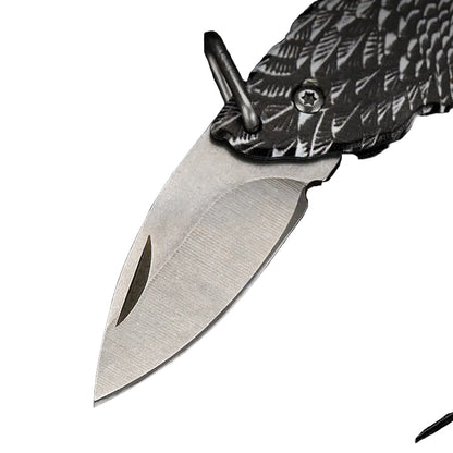 Mini Eagle EDC Folding Tool Pendant – D2 Steel Pocket Accessory
