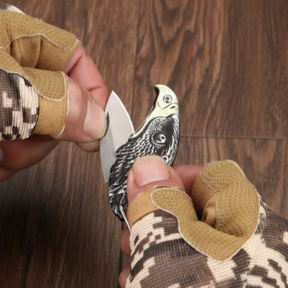 Mini Eagle EDC Folding Tool Pendant – D2 Steel Pocket Accessory