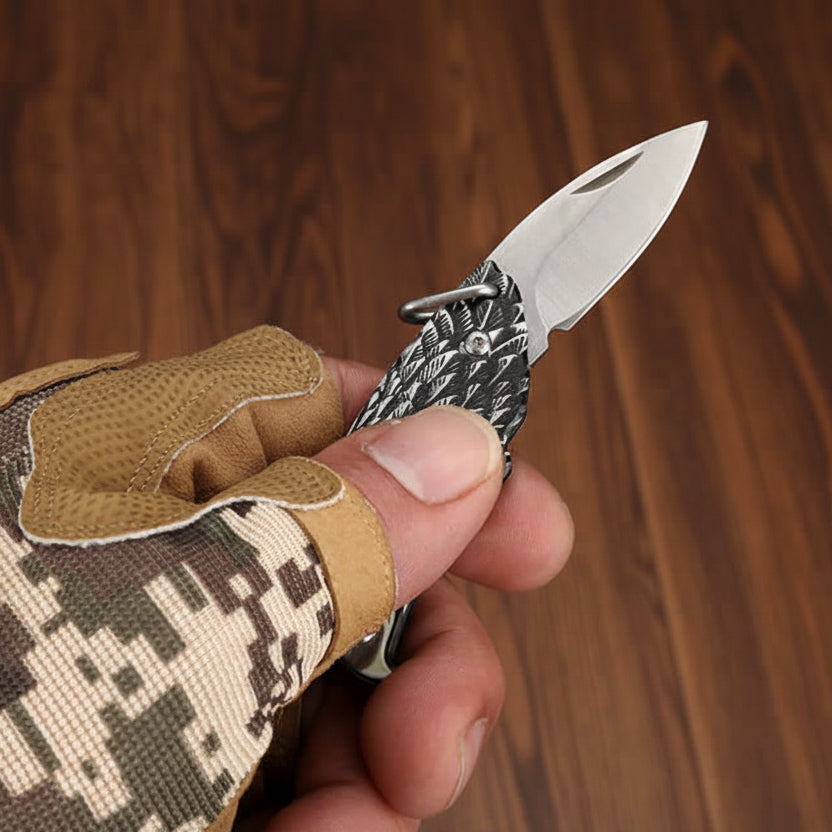 Mini Eagle EDC Folding Tool Pendant – D2 Steel Pocket Accessory