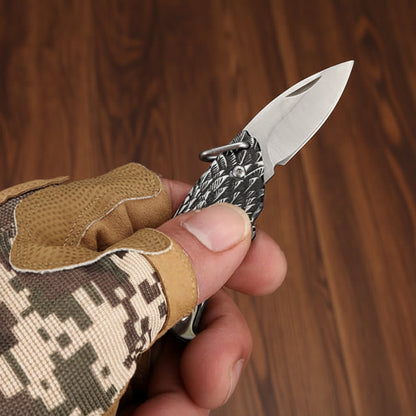 Mini Eagle EDC Folding Tool Pendant – D2 Steel Pocket Accessory