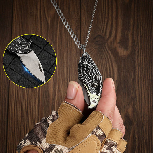 Mini Eagle EDC Folding Tool Pendant – D2 Steel Pocket Accessory