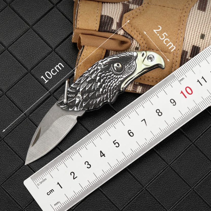 Mini Eagle EDC Folding Tool Pendant – D2 Steel Pocket Accessory