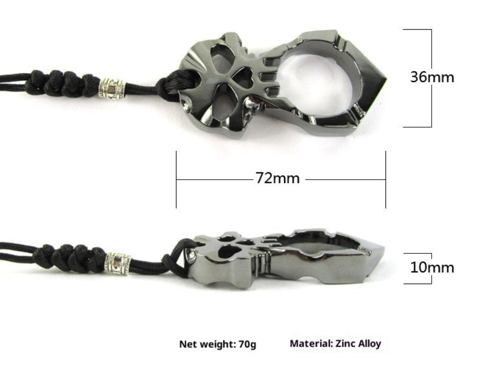 EDC Self-defense Skull Stainless Steel Keychain