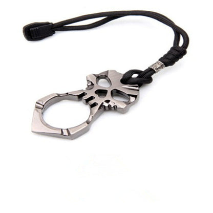EDC Self-defense Skull Stainless Steel Keychain