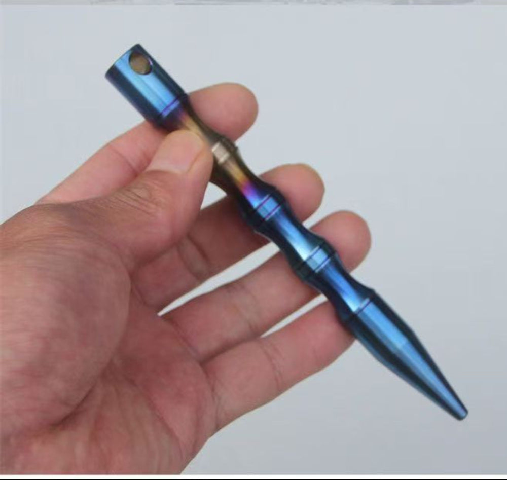 TC4 Titanium Kubotan Self Defense Keychain