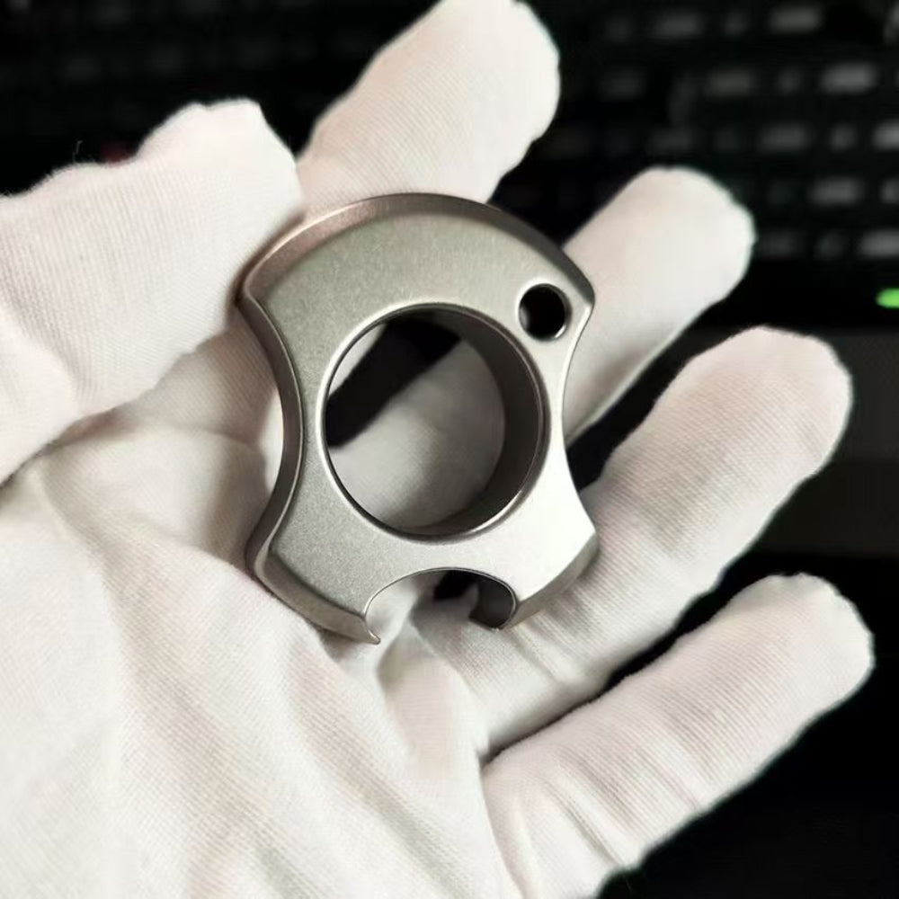 TC4 Titanium Single-Finger Self-Defense Bit – EDC Bottle Opener