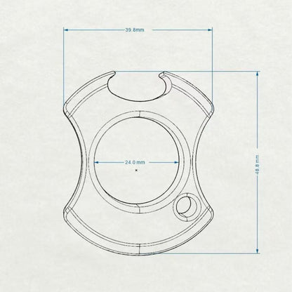 TC4 Titanium Single-Finger Self-Defense Bit – EDC Bottle Opener