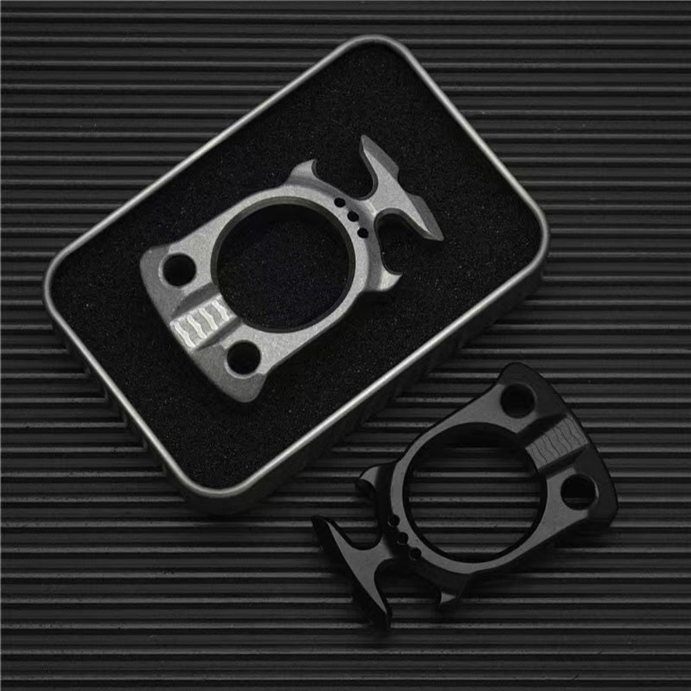 TC4 Titanium EDC Knuckle Tool with Glass Breaker & Bottle Opener