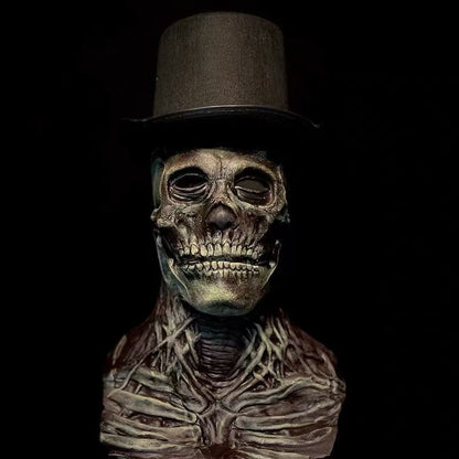 Exposed-Brain Movable-Jaw Skull Mask