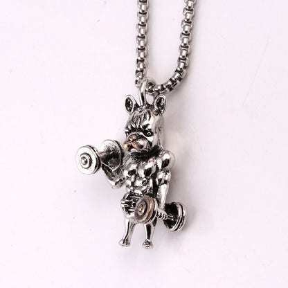 Bulldog Muscle Necklace Men’s Gym Pendant Creative Only $9.9