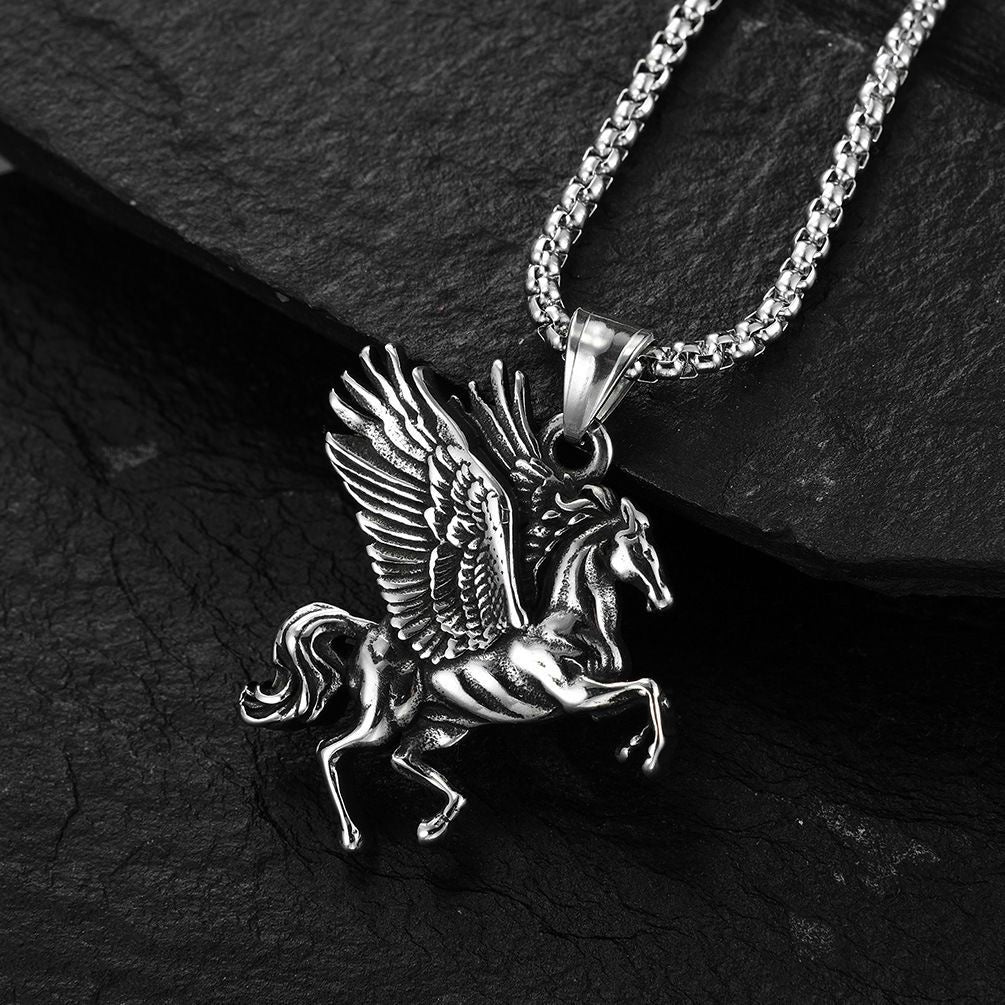 Pegasus Wing Necklace Greek Myth Unisex Pendant Only $9.9