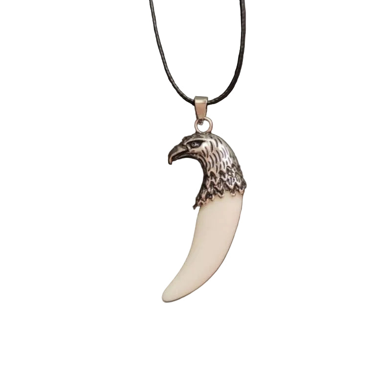 Eagle tooth necklace vintage unisex pendant