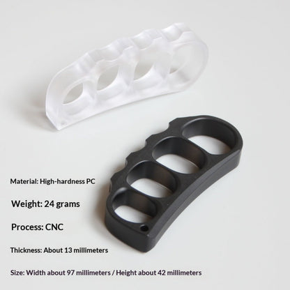 2025 New Pea Pod PC Plastic Knuckles – Lightweight EDC Self Defense Tool