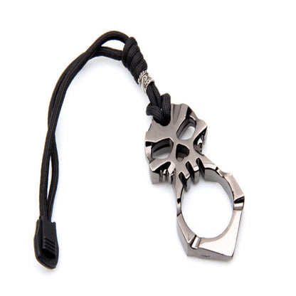 EDC Self-defense Skull Stainless Steel Keychain