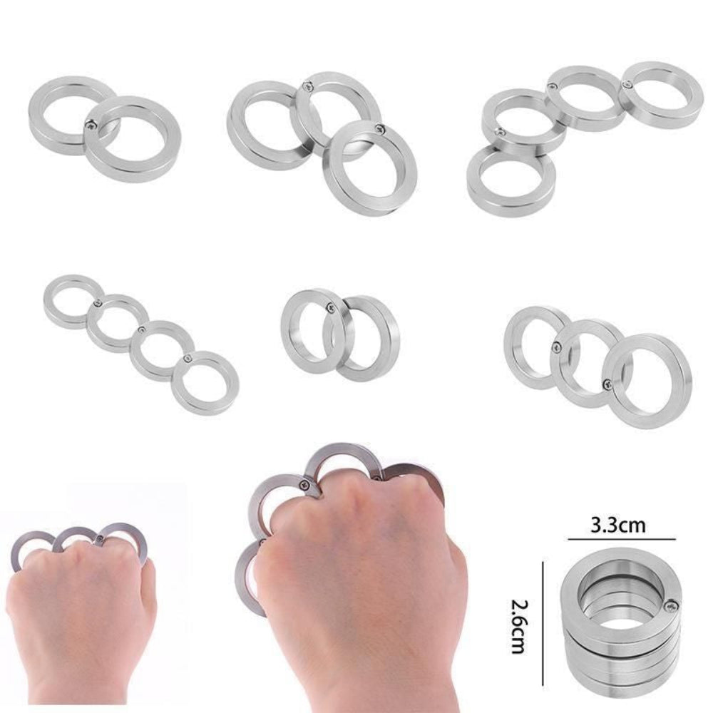 Multi-Purpose EDC Self-Defense Brass Knuckles - Transformable Design