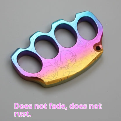 Premium TC4 Titanium EDC Collectible | CNC Rainbow Finish Pocket Gear