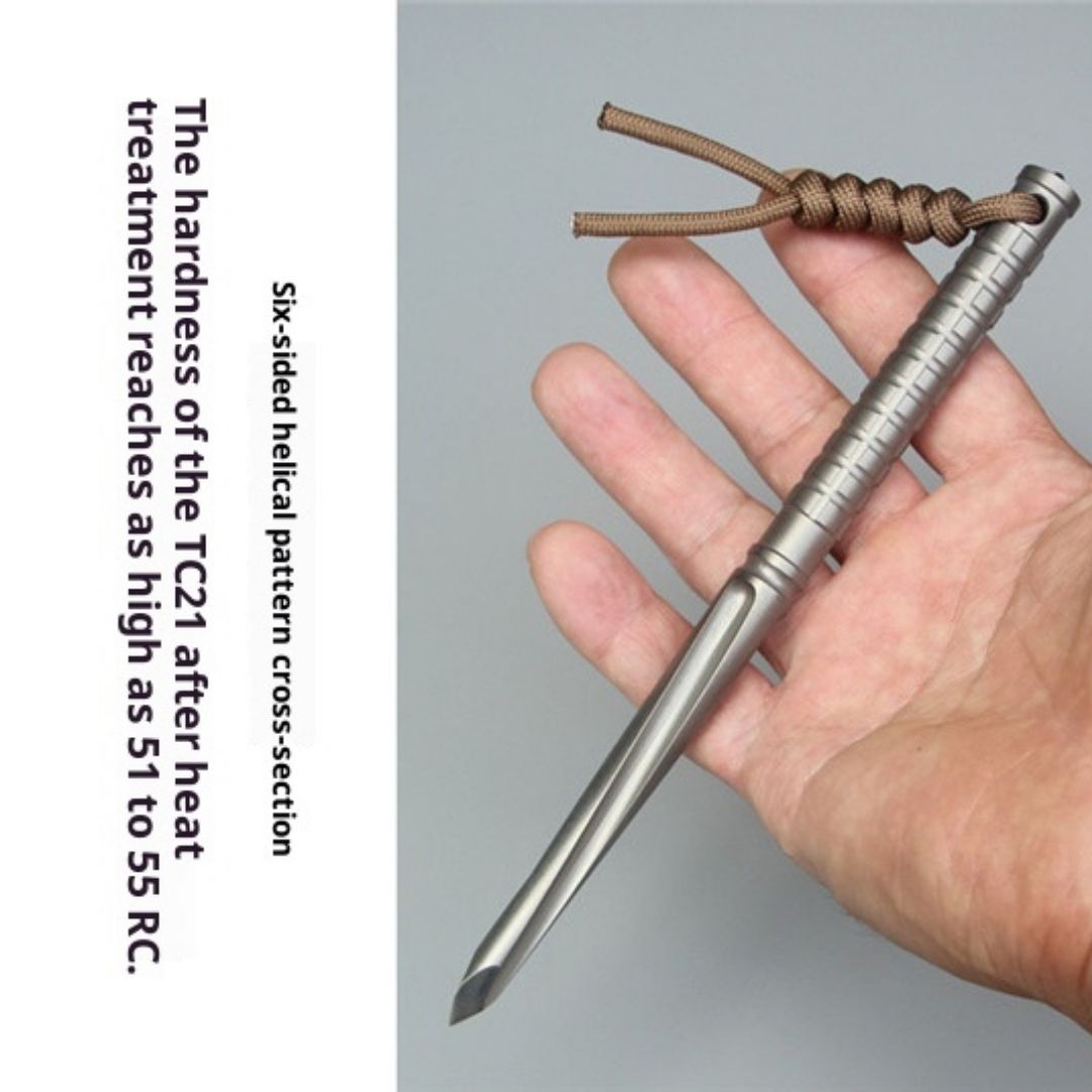 Titanium TC21 Tactical Dagger - EDC Self-Defense Tool