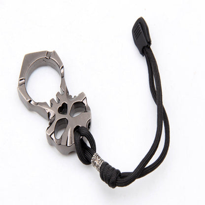 EDC Self-defense Skull Stainless Steel Keychain