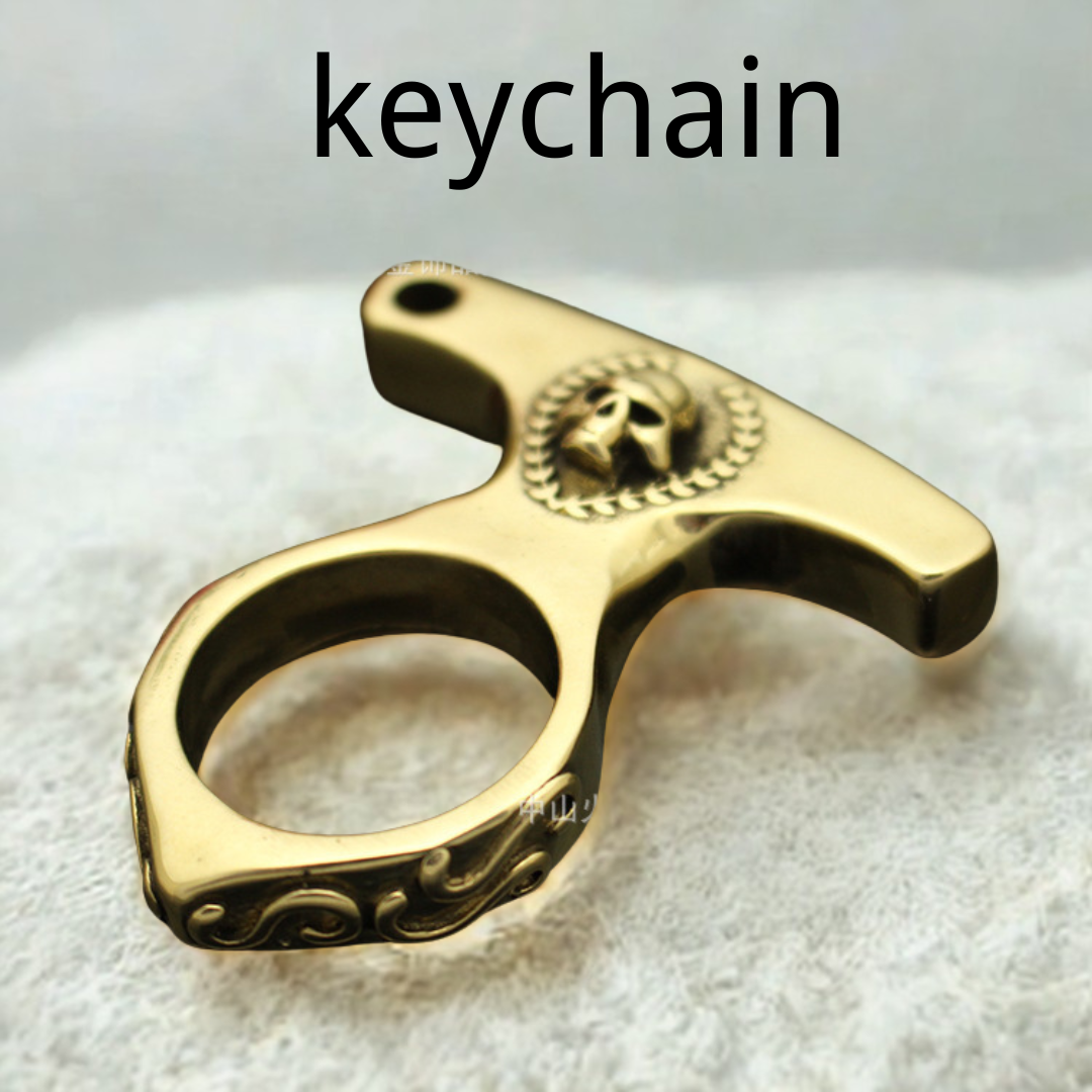Brass Knuckles Keychain