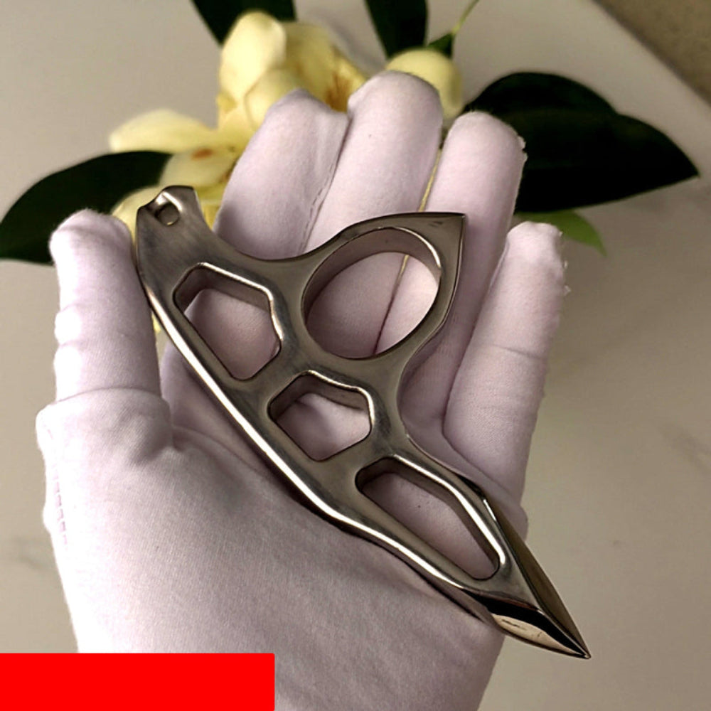 2025 Thickened Stainless Steel Brass Knuckles EDC Self-Defense Tool