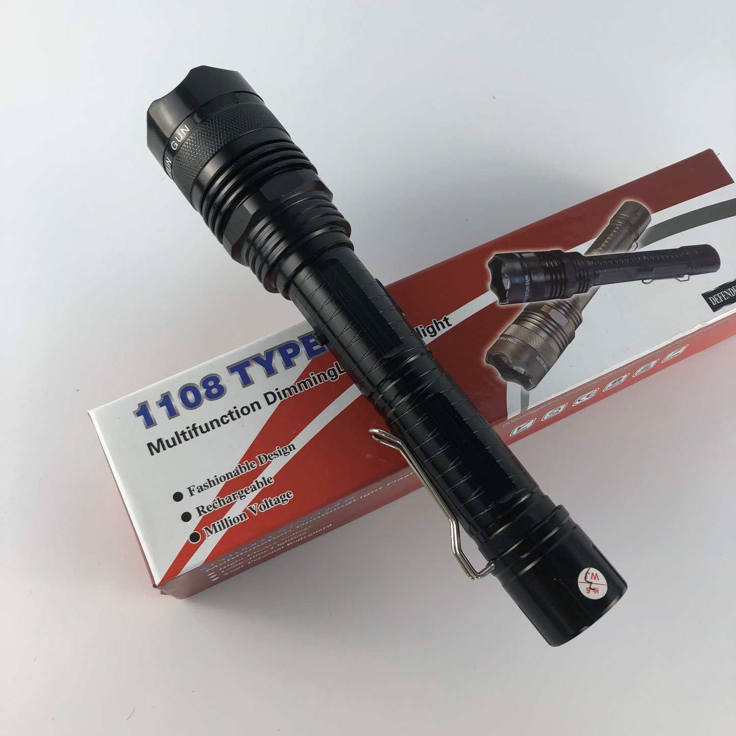 Portable Electric Shock Function Rechargeable With LED Flashlight
