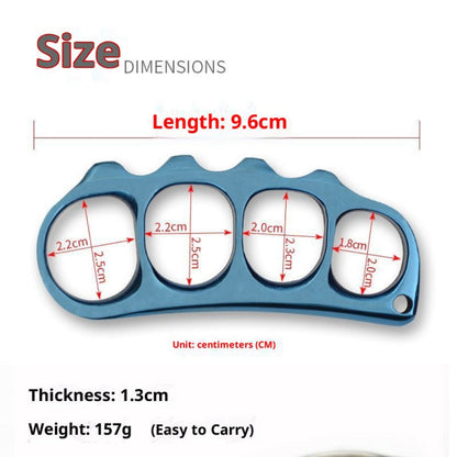 Solid 304 Stainless Steel Brass Knuckles Self-Defense Tool