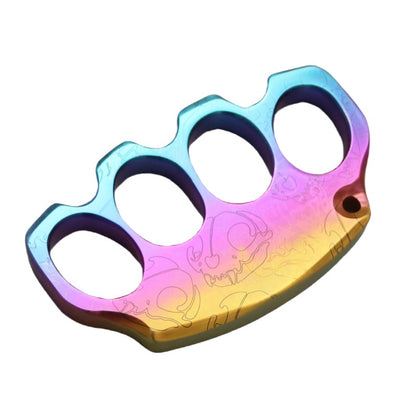 Premium TC4 Titanium EDC Collectible | CNC Rainbow Finish Pocket Gear