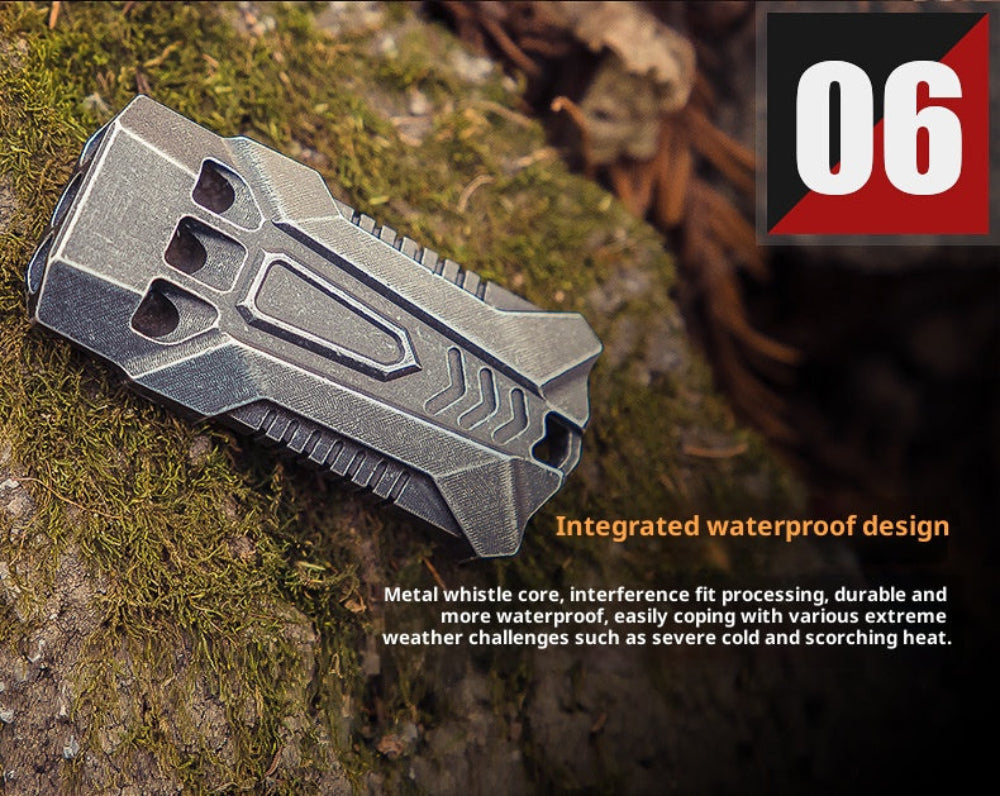 Outdoor Survival EDC Emergency Whistle - Full T6 Aluminium