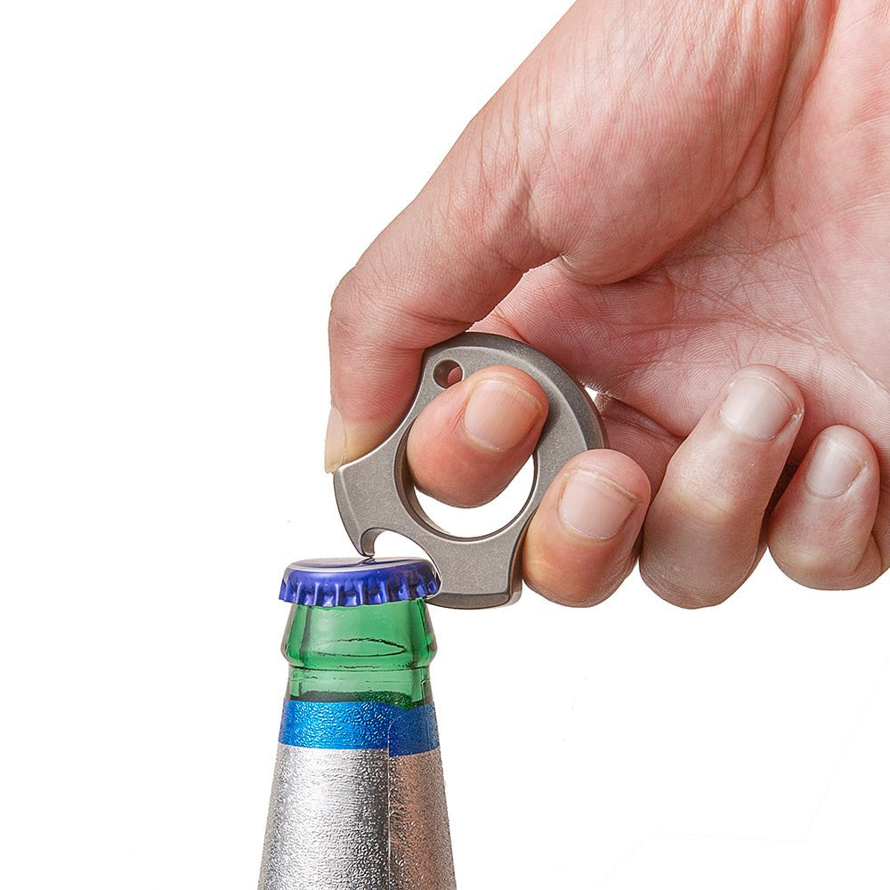 TC4 Titanium Single-Finger Self-Defense Bit – EDC Bottle Opener