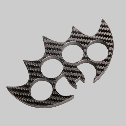 Batman Design Carbon Fiber Brass Knuckles - Lightweight, Durable & Security-Friendly