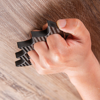 Batman Design Carbon Fiber Brass Knuckles - Lightweight, Durable & Security-Friendly