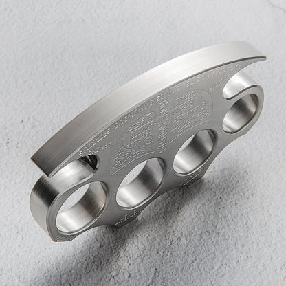 2024 New CNC Process Full Stainless Steel Constantine Holy Spiritus Brass Knuckles Paper Weight