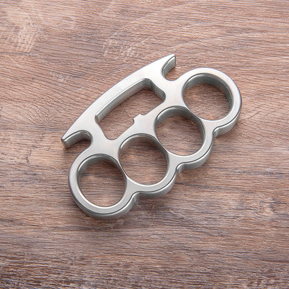 2024 New Four Finger Metal Knuckle Duster Bottle Opener