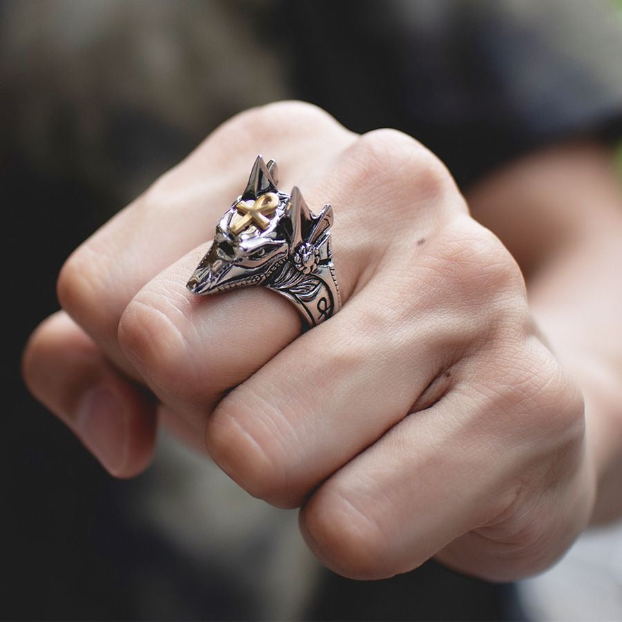 Anubis Full Stainless Steel Self Defense Ring