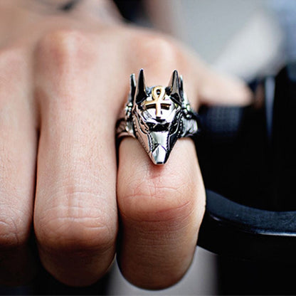 Anubis Full Stainless Steel Self Defense Ring