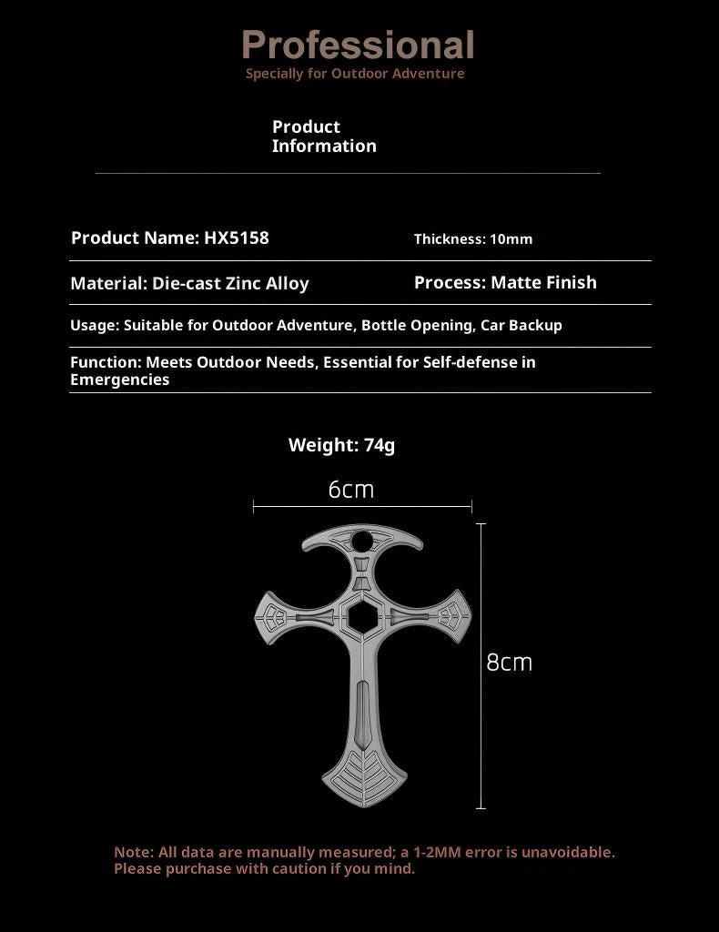 Zinc Alloy Self Defense Necklace – Bottle Opener Pendant