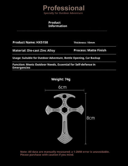 Zinc Alloy Self Defense Necklace – Bottle Opener Pendant