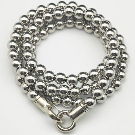Titanium Steel Bead Self-Defense Bracelet