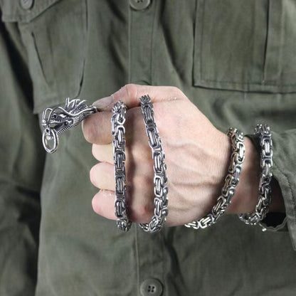 Dragon Head Stainless Steel Self-Defense Bracelet