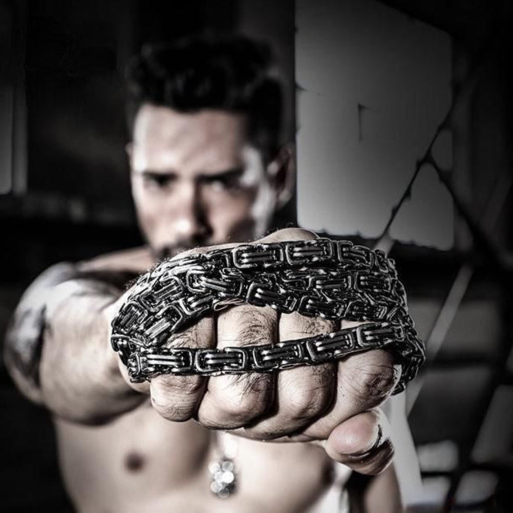 Dragon Head Stainless Steel Self-Defense Bracelet