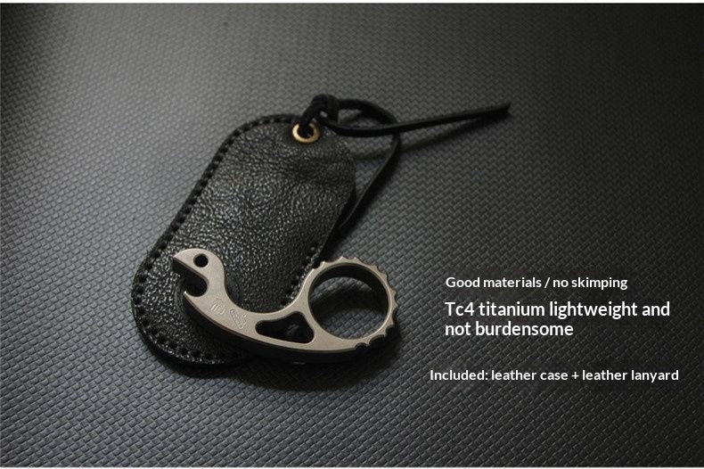 Titanium EDC Multi-Tool Bottle Opener & Cigar Holder