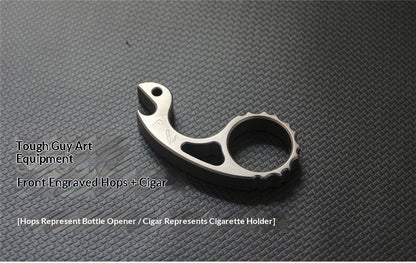 Titanium EDC Multi-Tool Bottle Opener & Cigar Holder