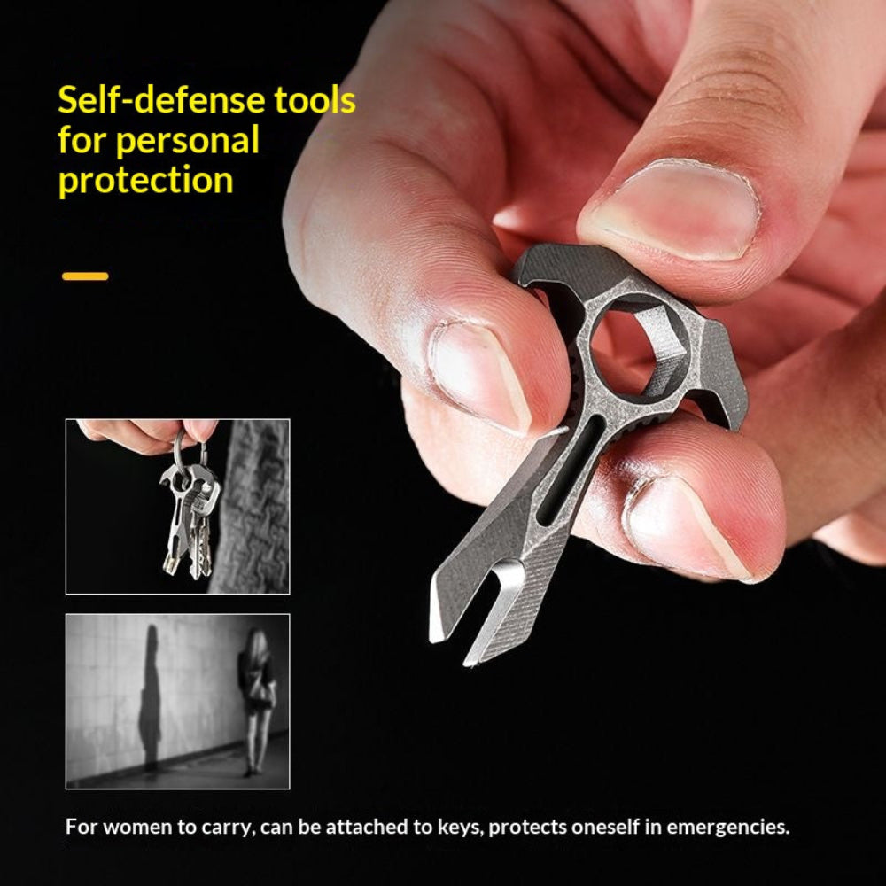 Titanium Alloy EDC Multi-Tool | CNC Machined Lightweight Utility Tool