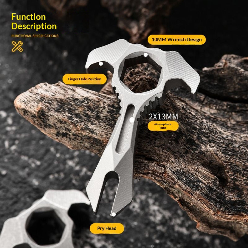Titanium Alloy EDC Multi-Tool | CNC Machined Lightweight Utility Tool