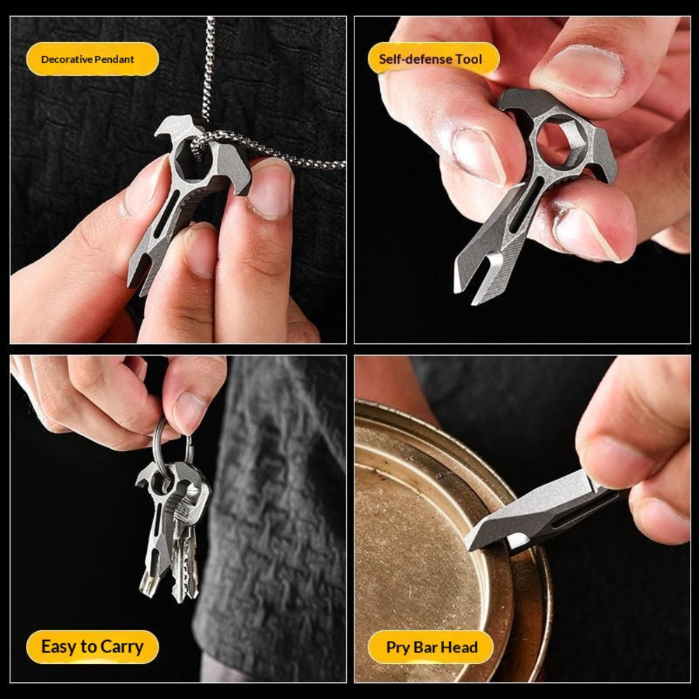 Titanium Alloy EDC Multi-Tool | CNC Machined Lightweight Utility Tool